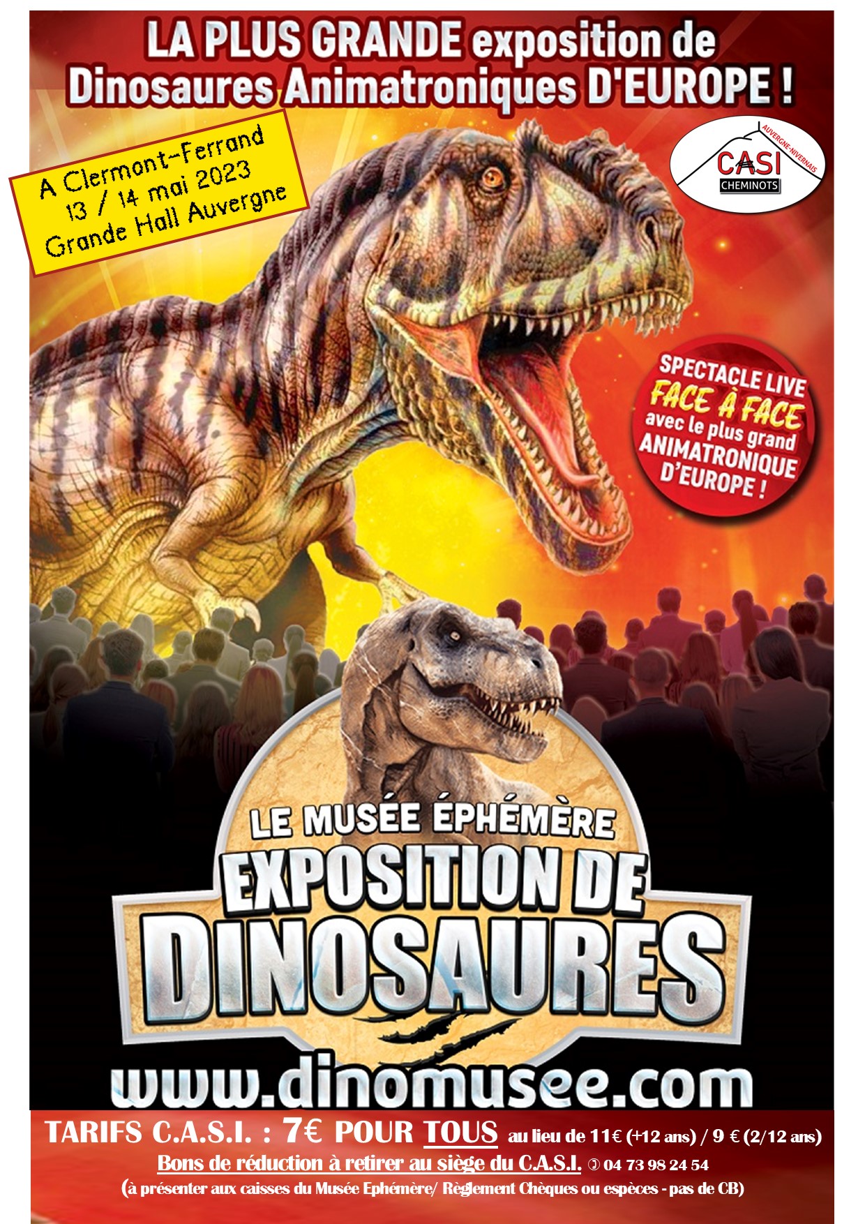 2023 Affiche Dinomusee éphémère