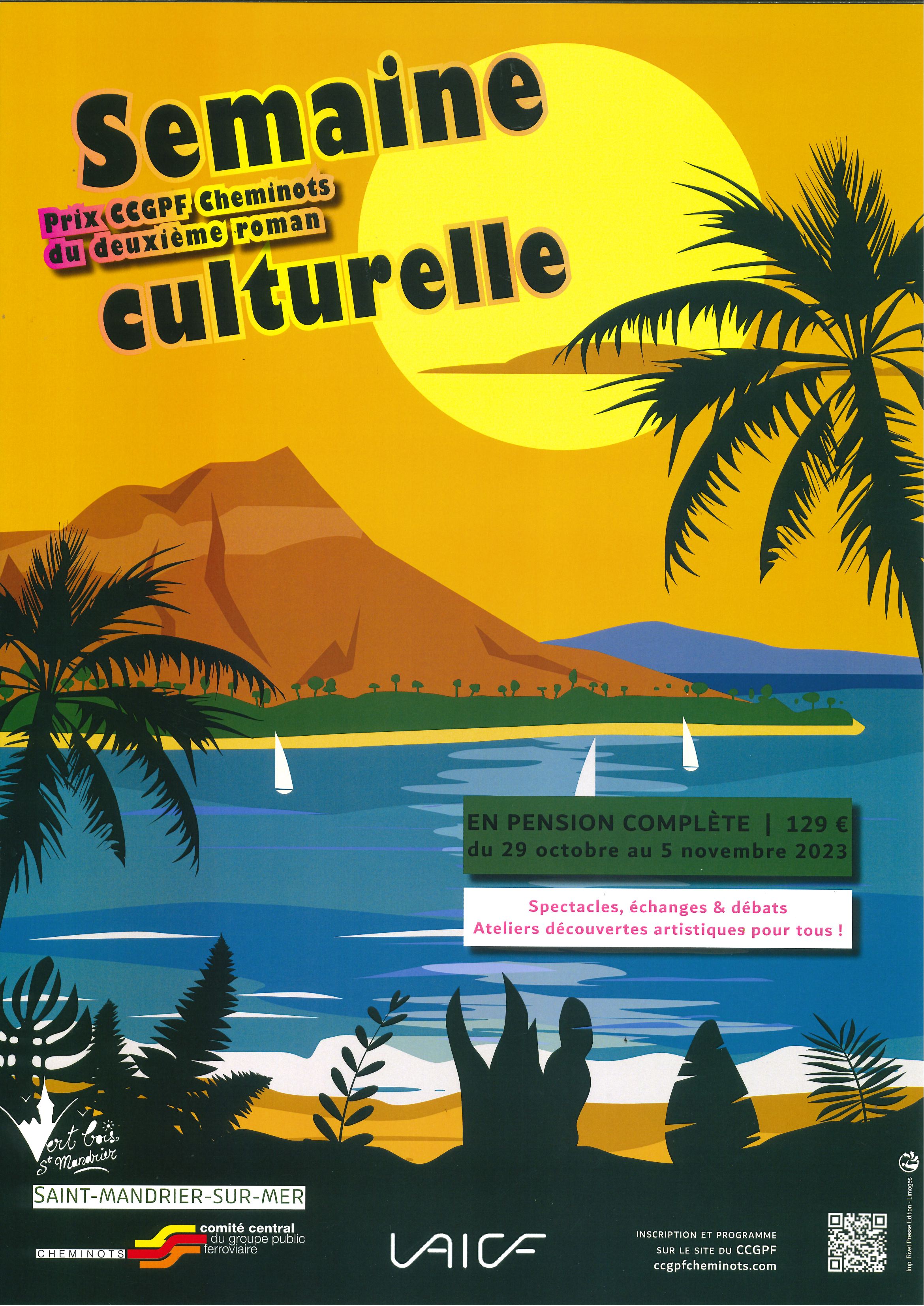 2023 Affiche Semaine culturelle St Mandrier 29 oct 5 nov 2023