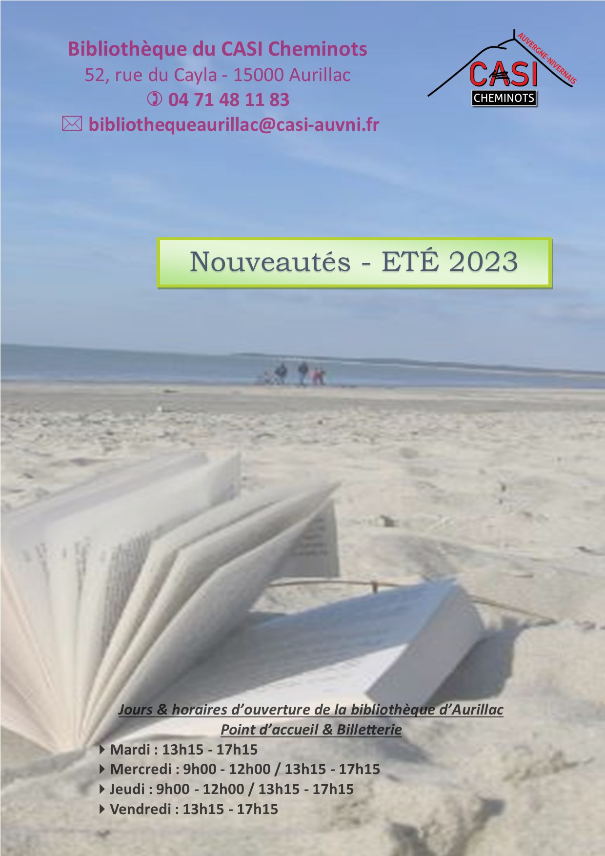 2023 Nouveautés ETE 2023 bib aurillac