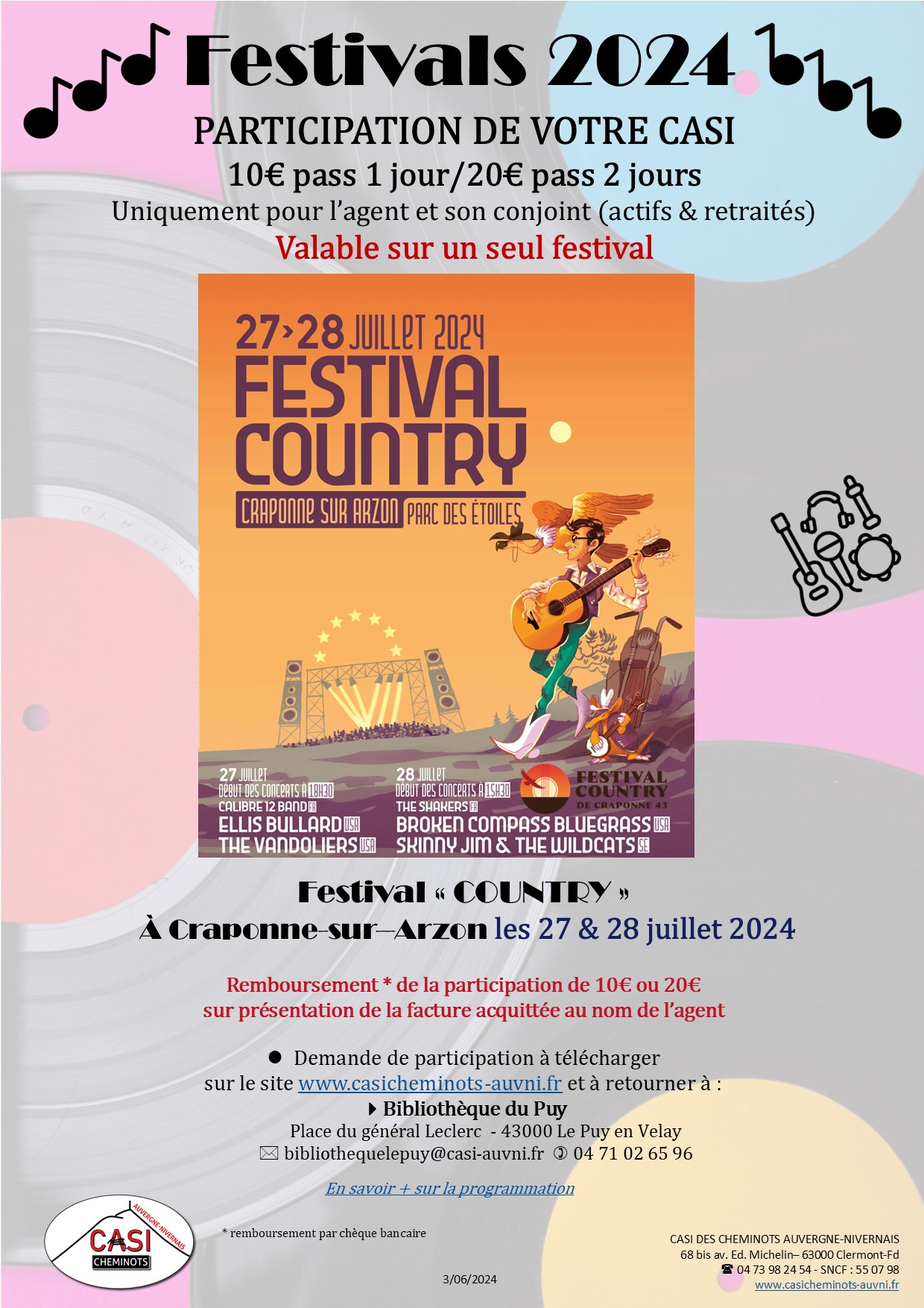 2024 affiche festival Country Craponne