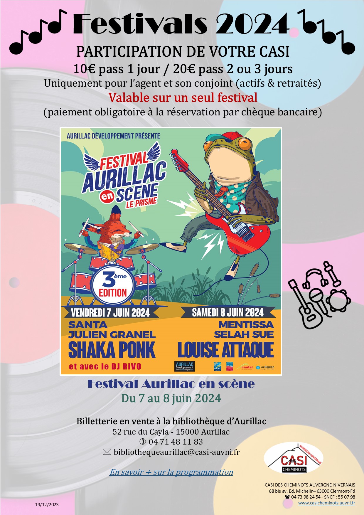 2024 affiche festivals musique aurillac