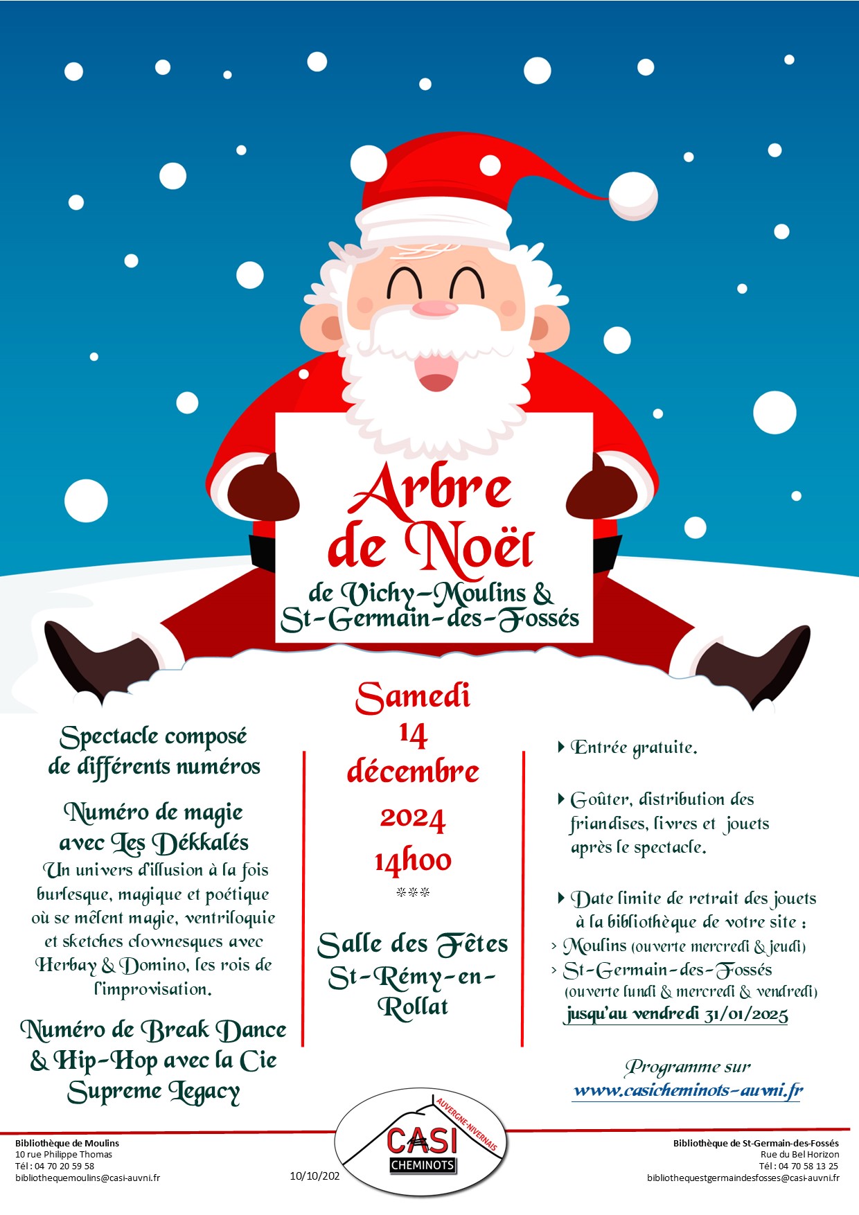 2024 affiche noel St Remy en Rollat