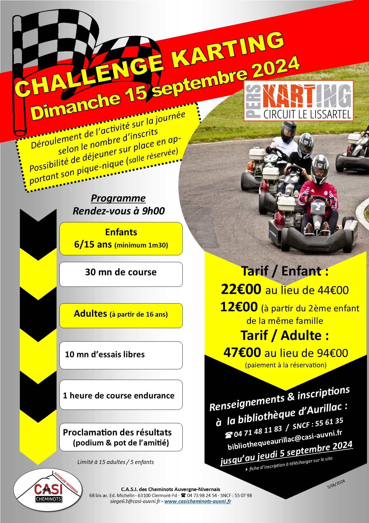 2024 challenge karting Le Lissartel Paers Cantal