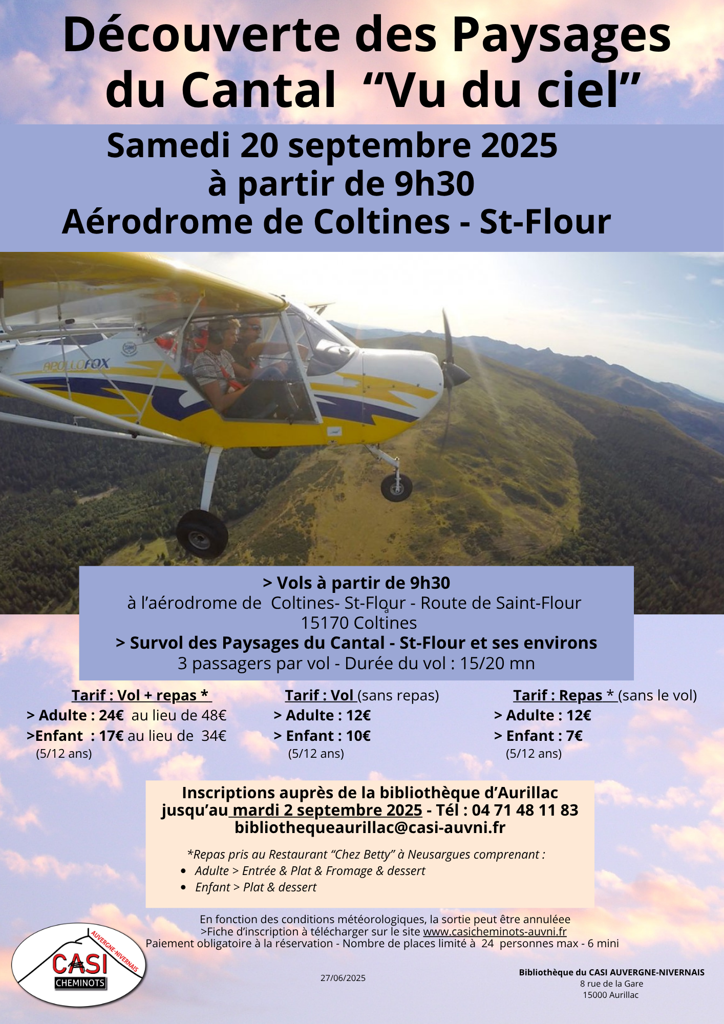 2025 Affiche Découverte Cantal Vu du ciel définitive