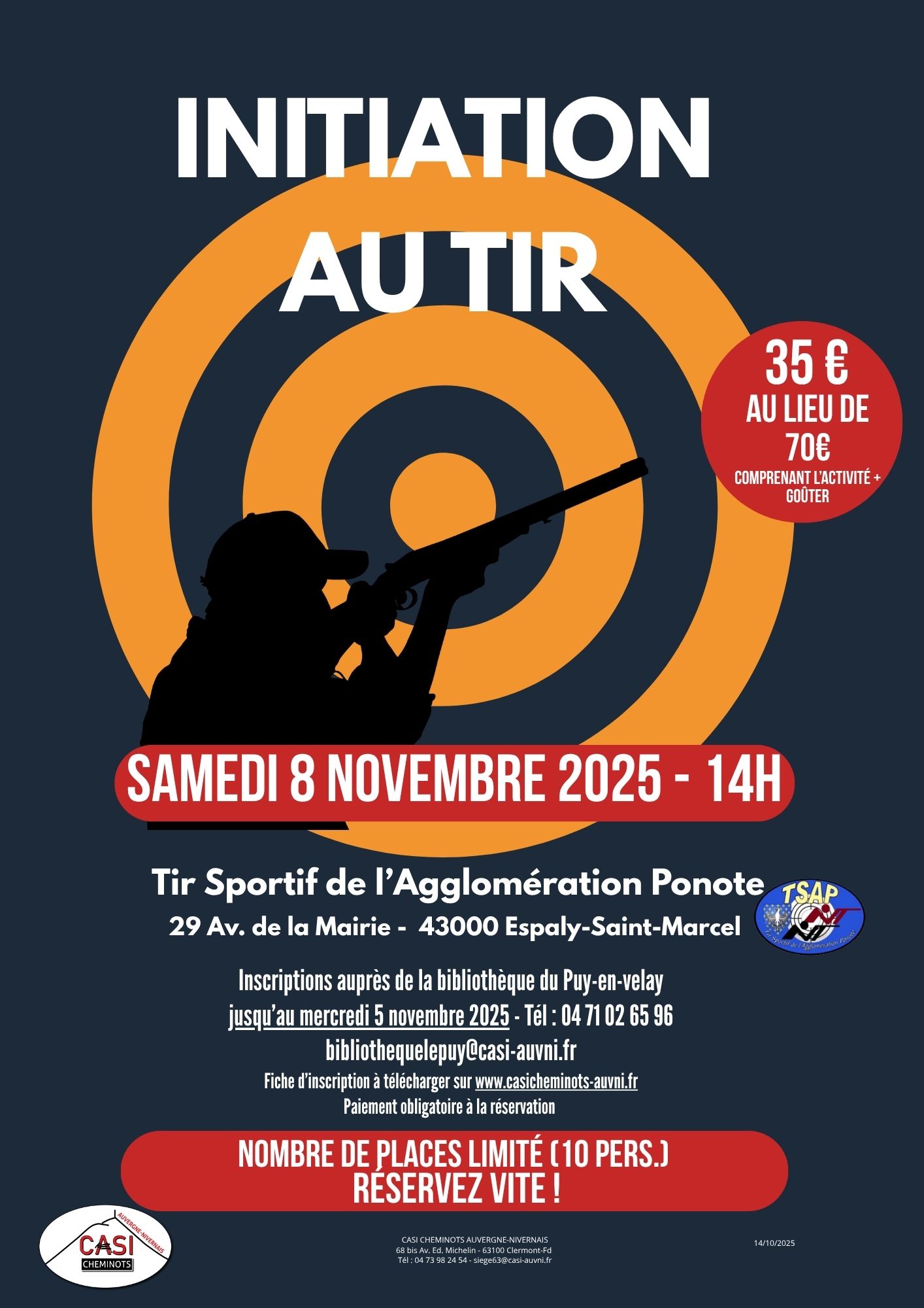 2025 Affiche définit Initiation au Tir Hte Loire TIATION AU TIR A4