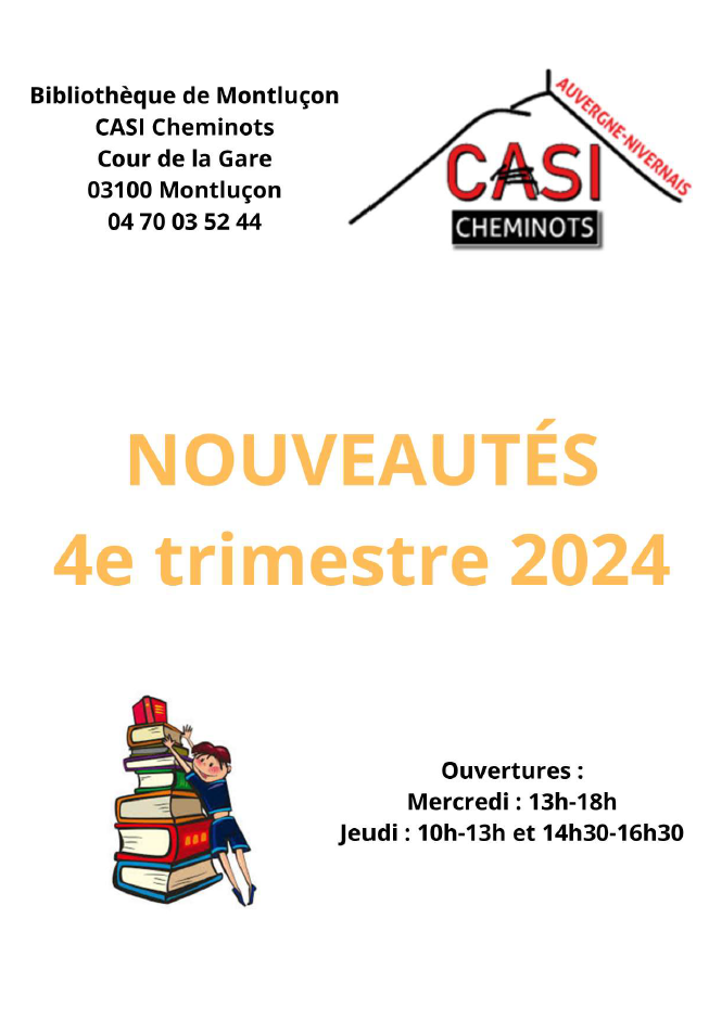 Nouveautes 4 tirmestre 2024 bib Montluçon