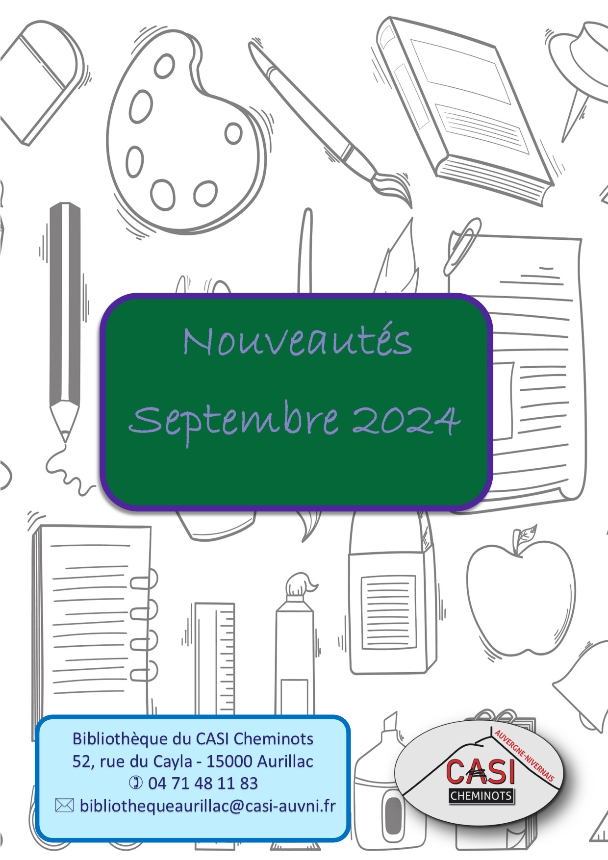 Nouveautés SEPTEMBRE 2024