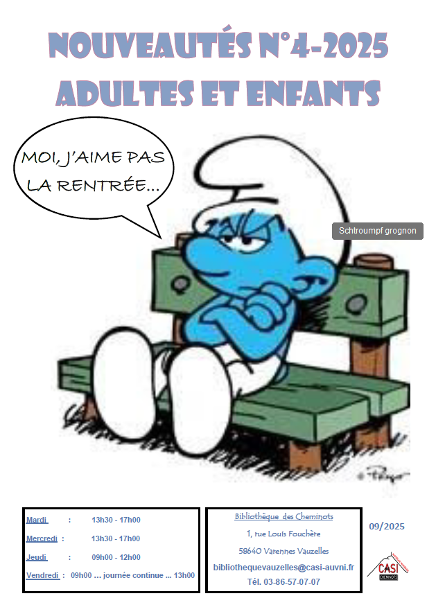 page 1 nouveautes 4 2025 bib 58